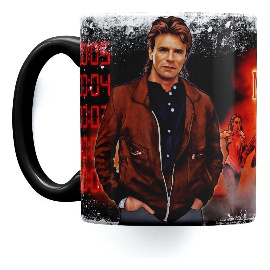 Caneca Porcelana  Macgyver Dean Aderson Ur Retro Se