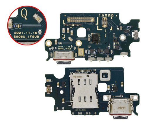 Placa Conector De Carga Para Galaxy S22+ Plus S906u  S906d