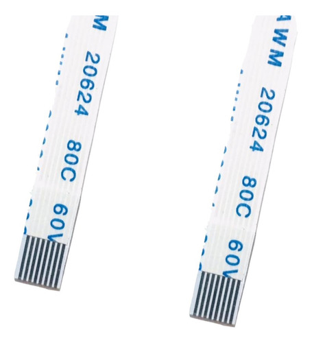 2 Cabos Flat 8 Vias Invertido 4,5mm Largura 20cm Comprimento