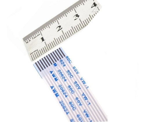 Cabo Flat 12 Vias Normal - 300mm X 16mm - Passo 1,25mm