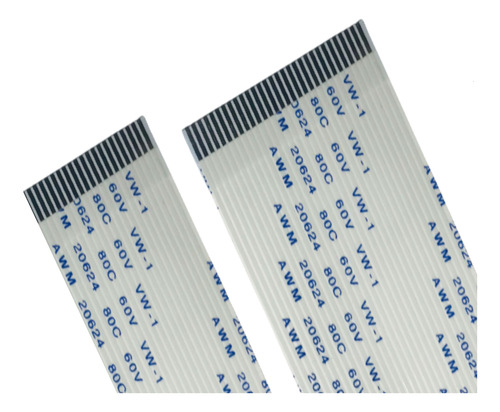 2 Cabos Flat (20,30 Vias) 30cm Compatível  Para  Piano Casio Privia Px 135