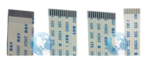 Kit 4 Cabos Flat 7, 13 E 24 Vias  Compatível Para Mini System Sony Sh2000