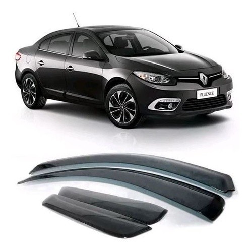 Defletor Calha de Chuva Renault Fluence Todos 4 Portas Ecoflex
