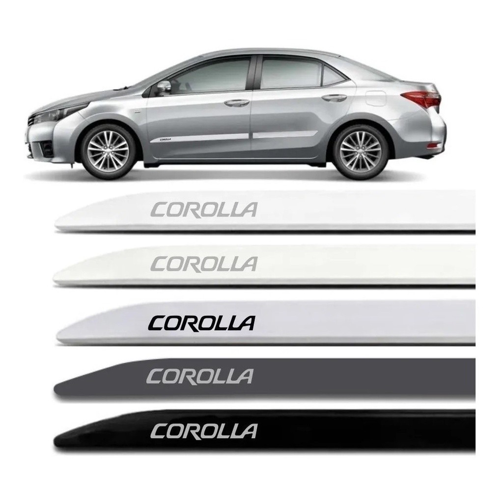Jogo Friso Lateral Novo Corolla 2020 2021 2022 2023 Facão
