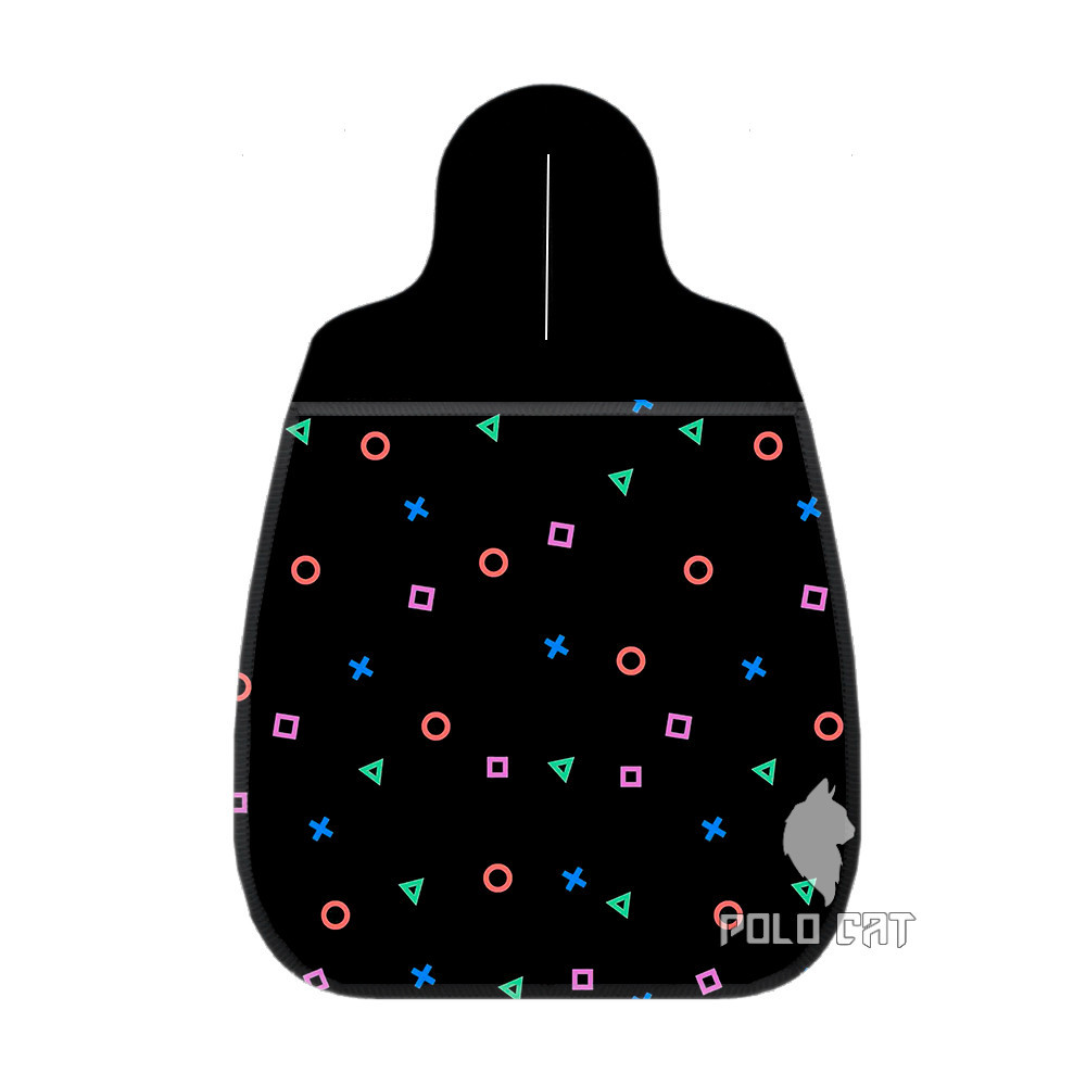 Lixocar para Carro Automovel Limpeza Personalizado Neoprene 2mm Grosso Wallpaper Botão Game