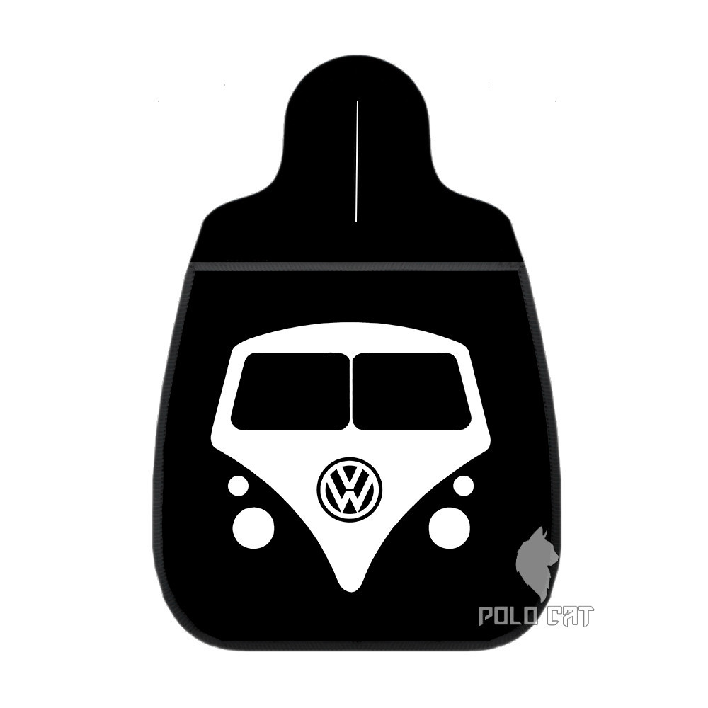 Lixocar para Carro Automovel Limpeza Personalizado Neoprene 2mm Grosso Kombi Branca