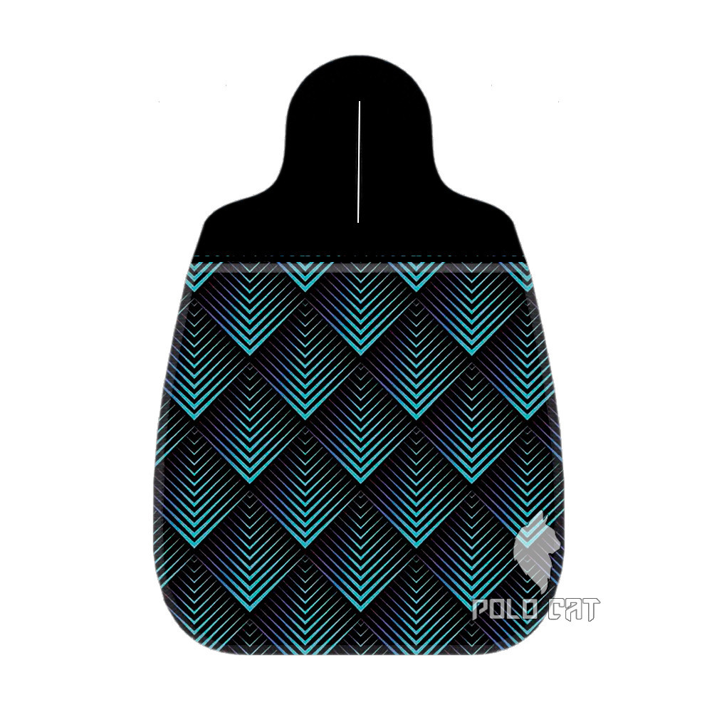 Lixocar para Carro Automovel Limpeza Personalizado Neoprene 2mm Grosso Urban Verde Preto