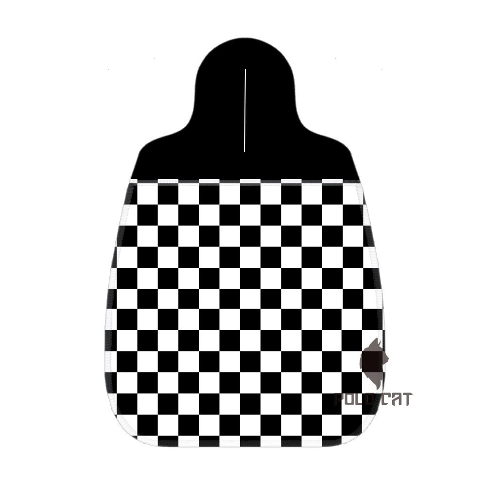 Lixocar para Carro Automovel Limpeza Personalizado Neoprene 2mm Grosso Xadrez Branco em Oferta na Shopee