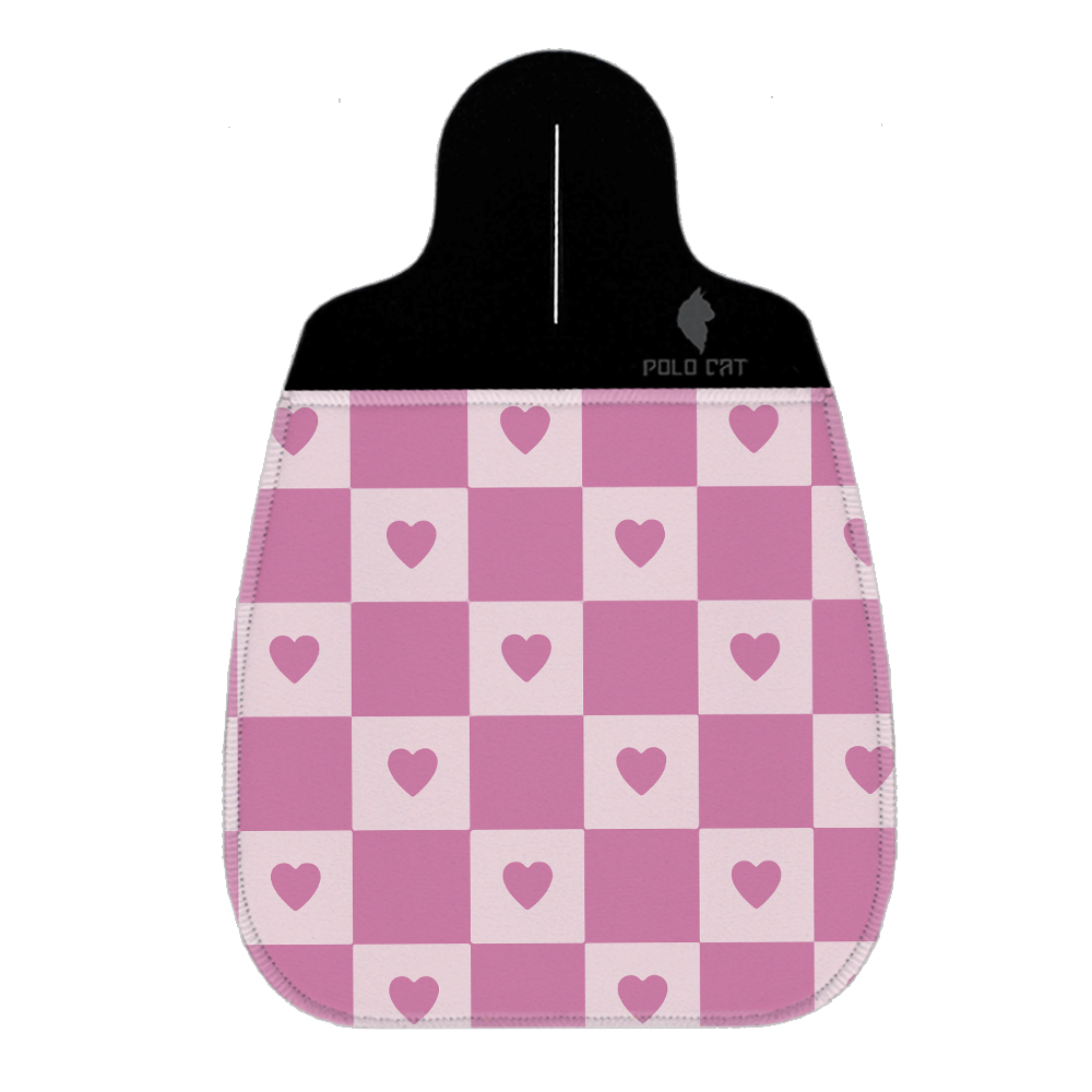 Lixeira de Carro Xadrez Coração Rosa em Oferta na Shopee