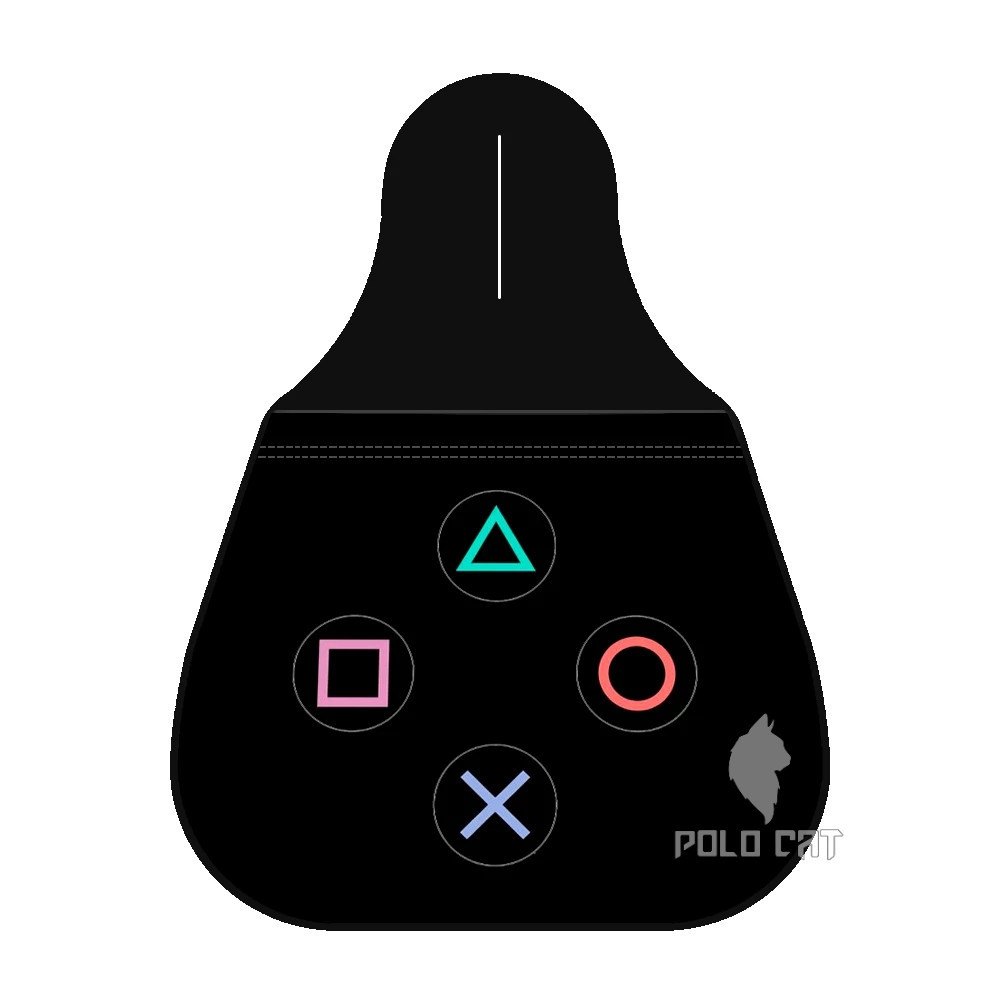 Lixocar para Carro Automovel Limpeza Personalizado Neoprene 2mm Grosso Botão Video Game