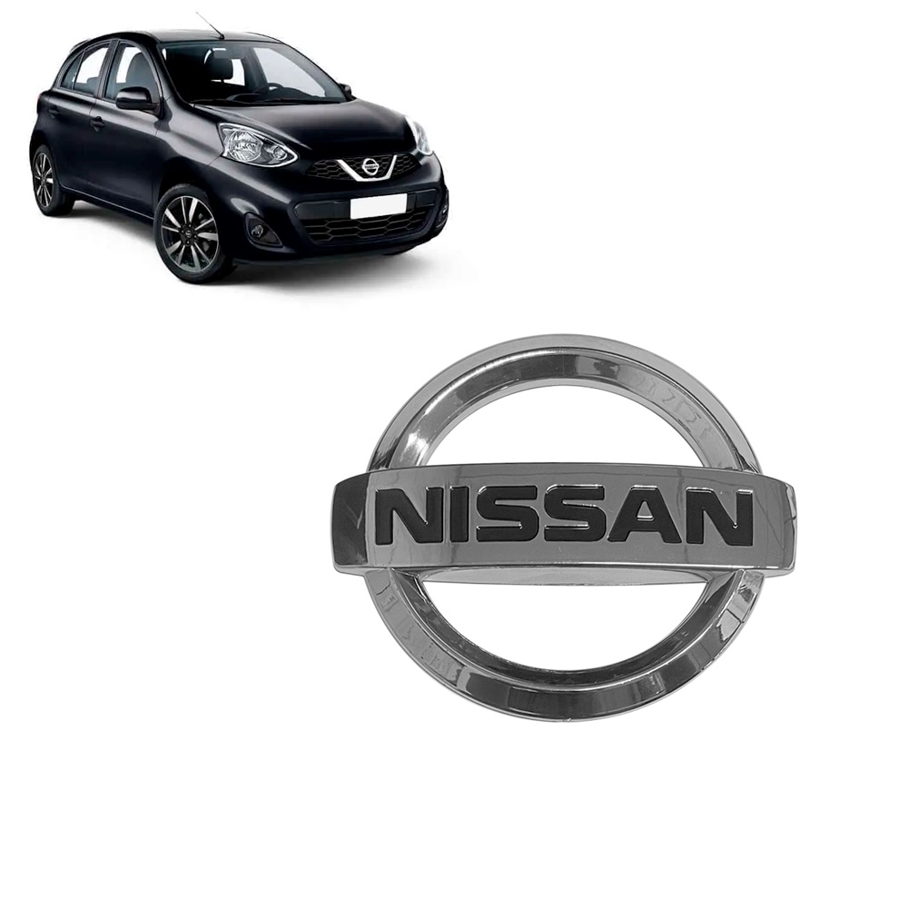Logo Emblema Nissan March Grade Dianteira Todos