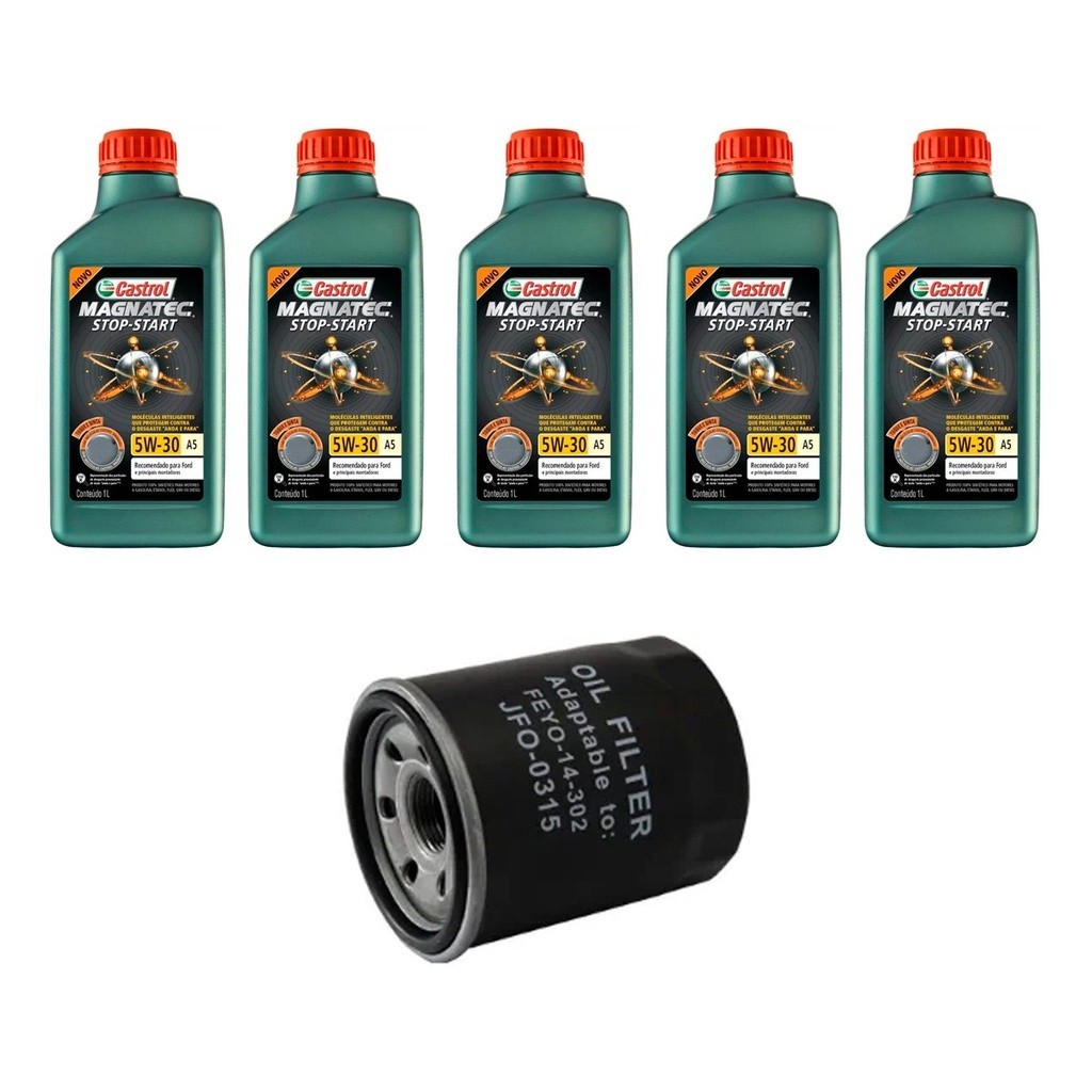 Kit Troca Óleo Castrol 5w30 Asx 2.0 16v 2011/