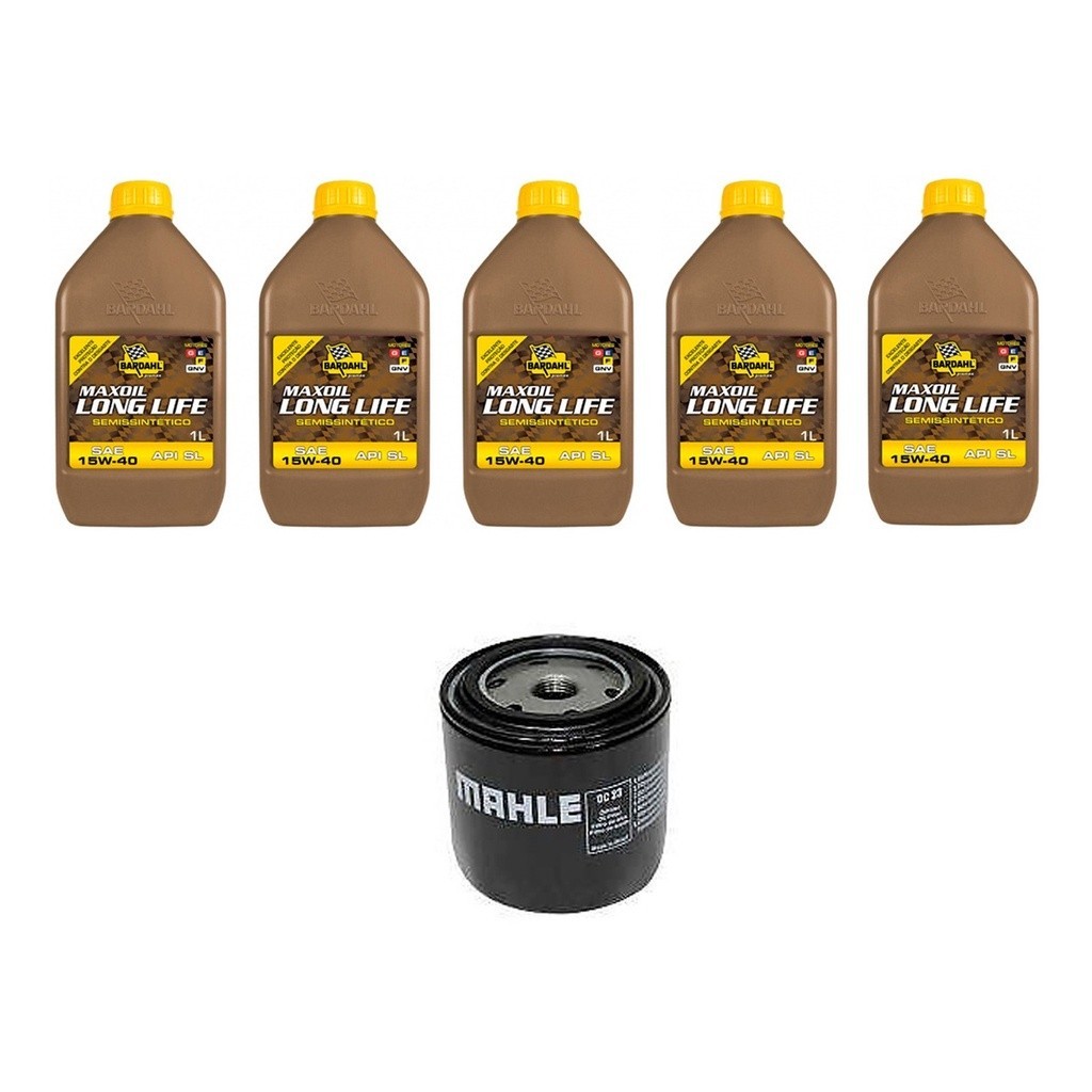 Kit Troca Óleo Bardahl 15w40 Fiat Tempra 2.0 16V 1992/1999 em Oferta na Shopee