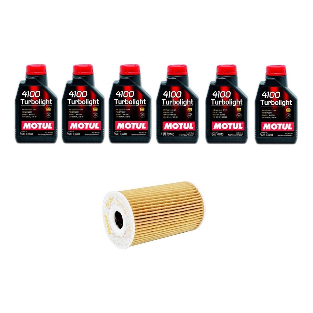 Kit Troca Óleo Motul 10w40 Hyundai Veracruz 3.8 2010/2013