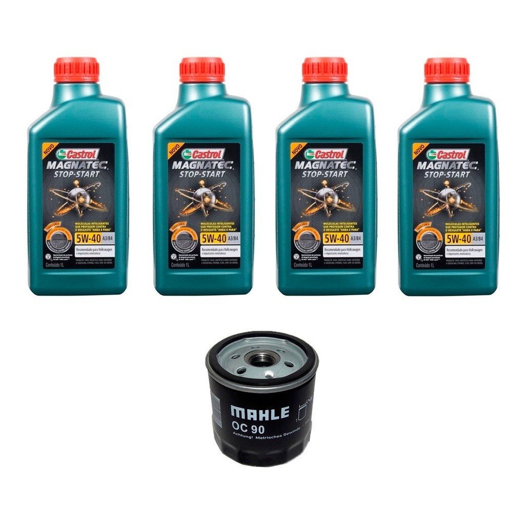 Kit Troca Óleo Castrol 5w40 Corsa 1.0l 1.8l Flex 2008/2009