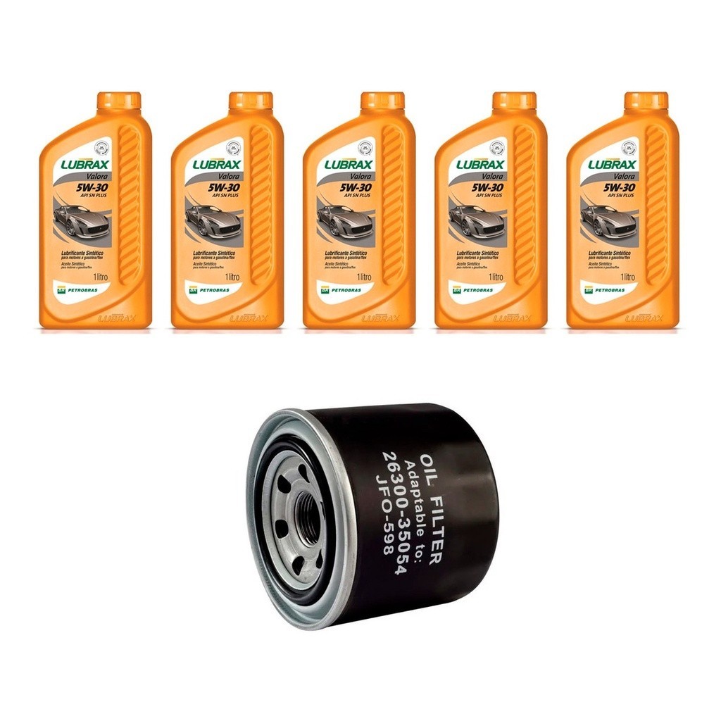 Kit Troca Óleo Lubrax 5w30 3000 Gt 3.0 12v 1991/1998