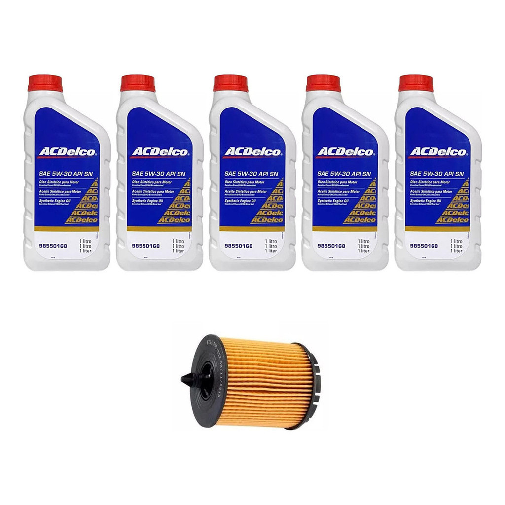 Kit Troca Óleo Acdelco Sintético 5w30 Gm Captiva 2.4L Sidi 2009/2015 em Oferta na Shopee
