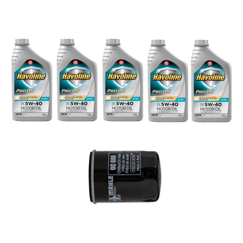 Kit Troca Óleo Havoline 5w40 Hyundai I30 2.0 2007/2012