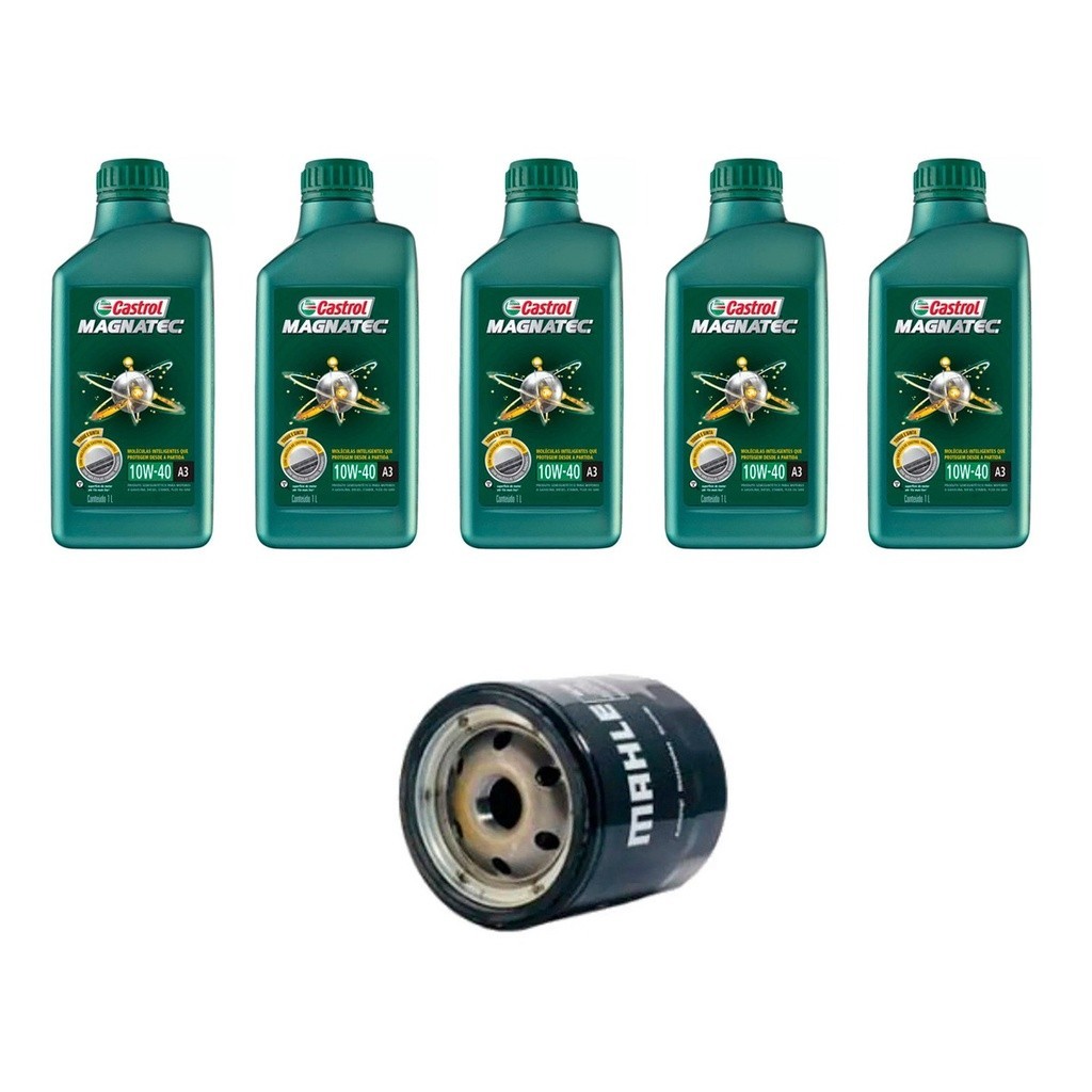 Kit Troca Óleo Castrol 10w40 Peugeot 306 1.6 1993/1998