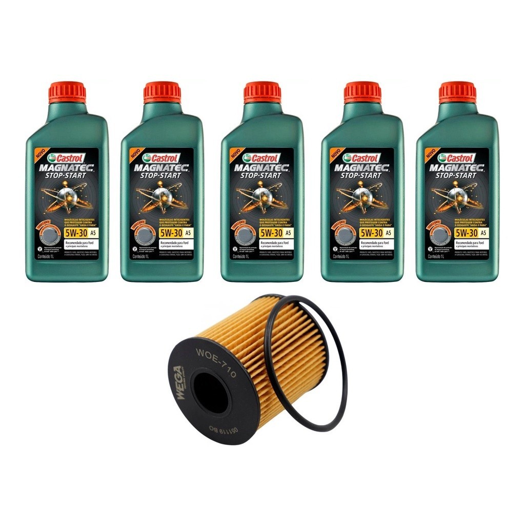 Kit Troca Óleo Castrol 5w30 Mini Cooper 1.6 2006/2014