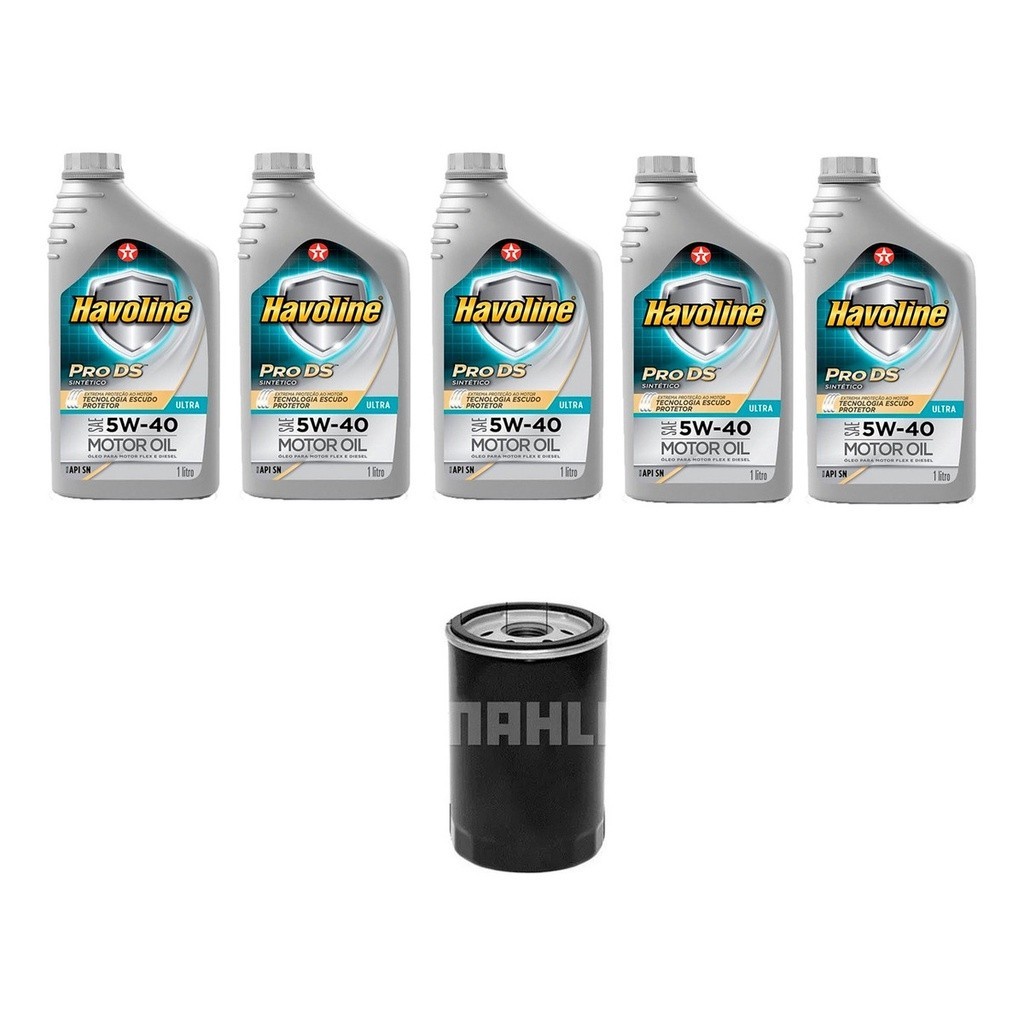 Kit Troca Óleo Havoline 5w40 Gm Vectra 2.4 Flex 2006/2008