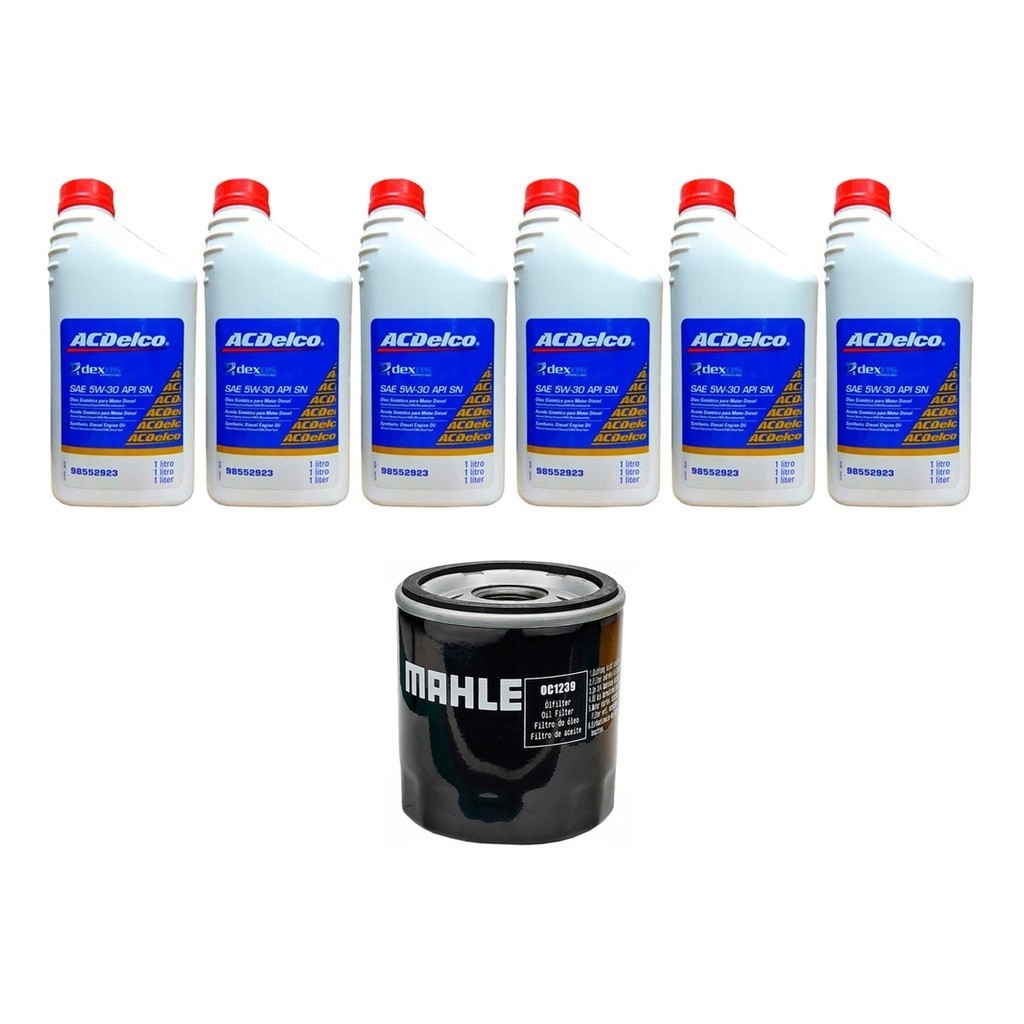 Kit Troca Óleo Acdelco 5w30 Gm Captiva 3.6L V6 2008/2010 em Oferta na Shopee
