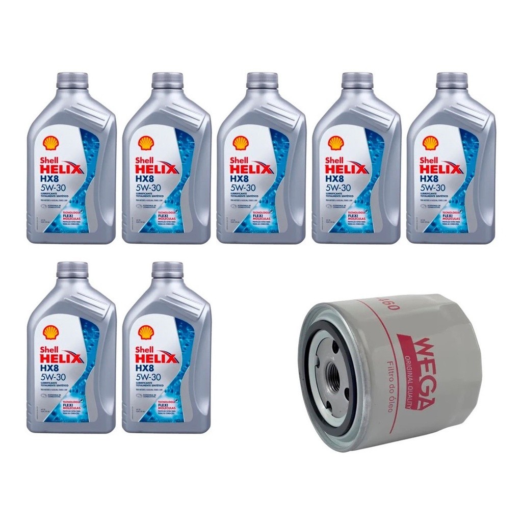 Kit Troca Óleo Shell 5w30 Nissan Pathfinder 2.5 Yd25 06/09 em Oferta na Shopee