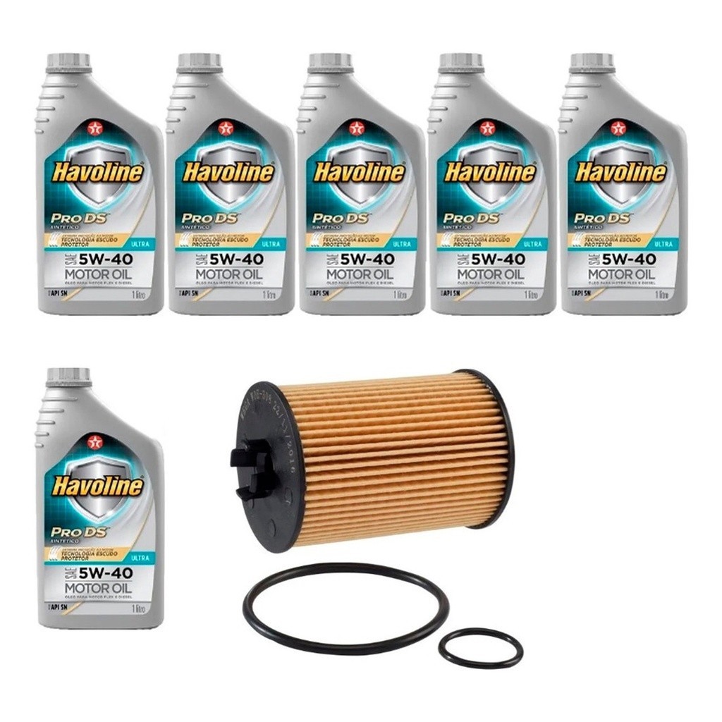 Kit Troca Óleo Havoline 5w40 Mercedes B200 1.6 2011/