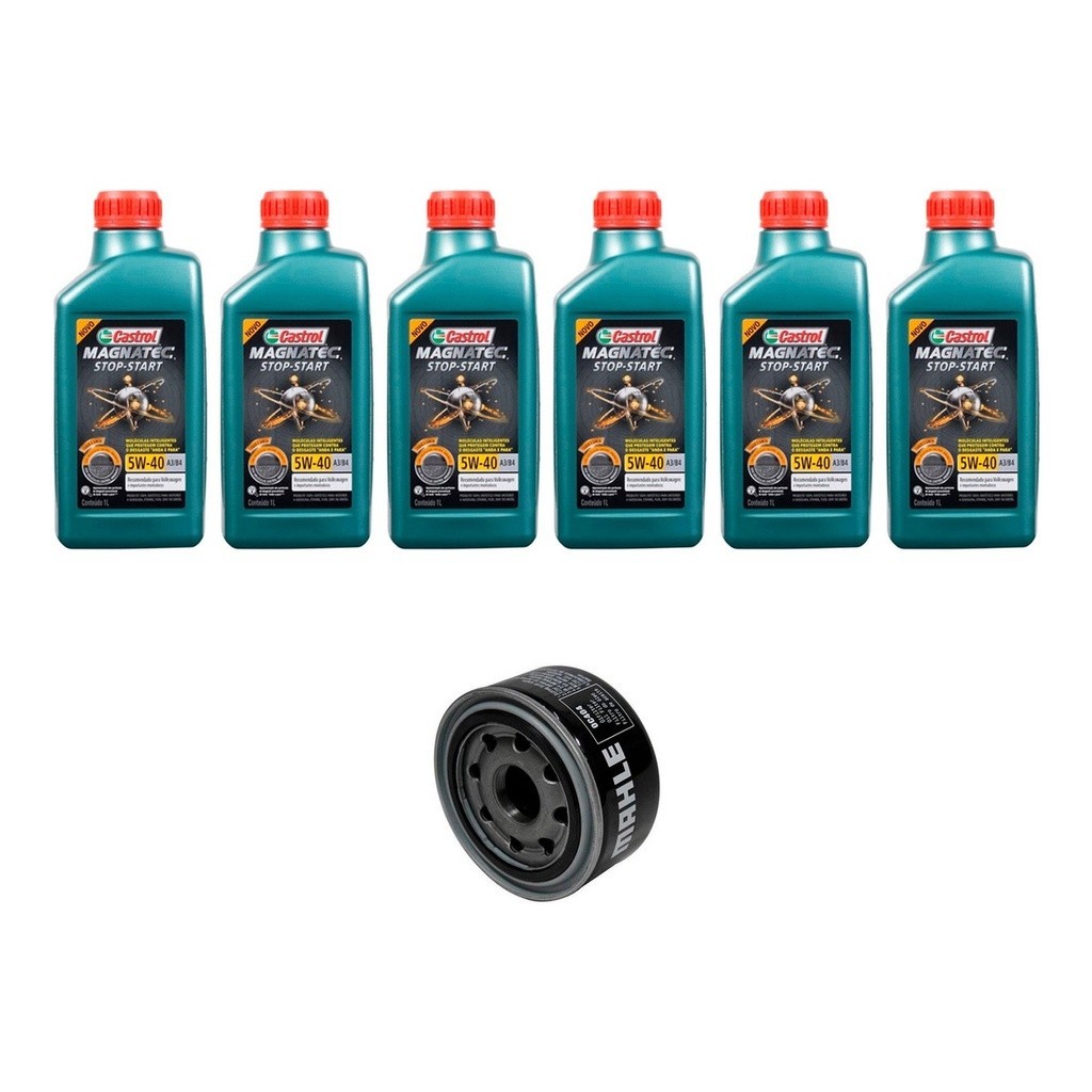 Kit Troca Óleo Castrol Ss 5w40 S10 2.8L Diesel Duramax 2013/