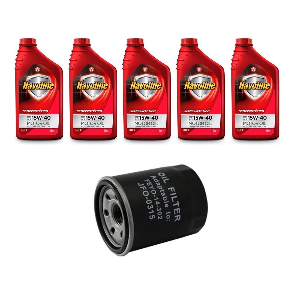 Kit Troca Óleo Havoline 15w40 Airtrek 2.4 16v 2003/2008 em Oferta na Shopee