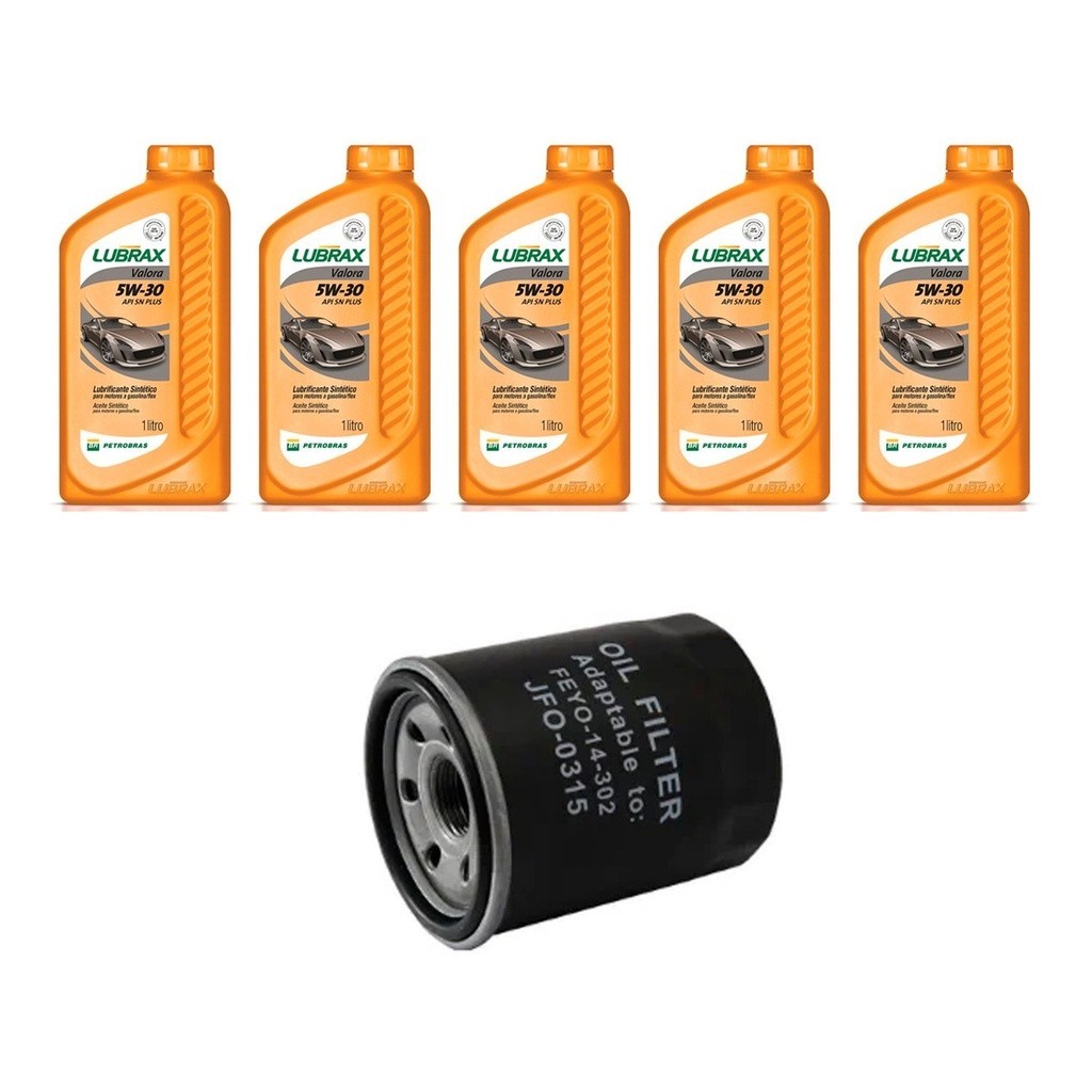 Kit Troca Óleo Lubrax 5w30 Asx 2.0 16v 2011/ em Oferta na Shopee