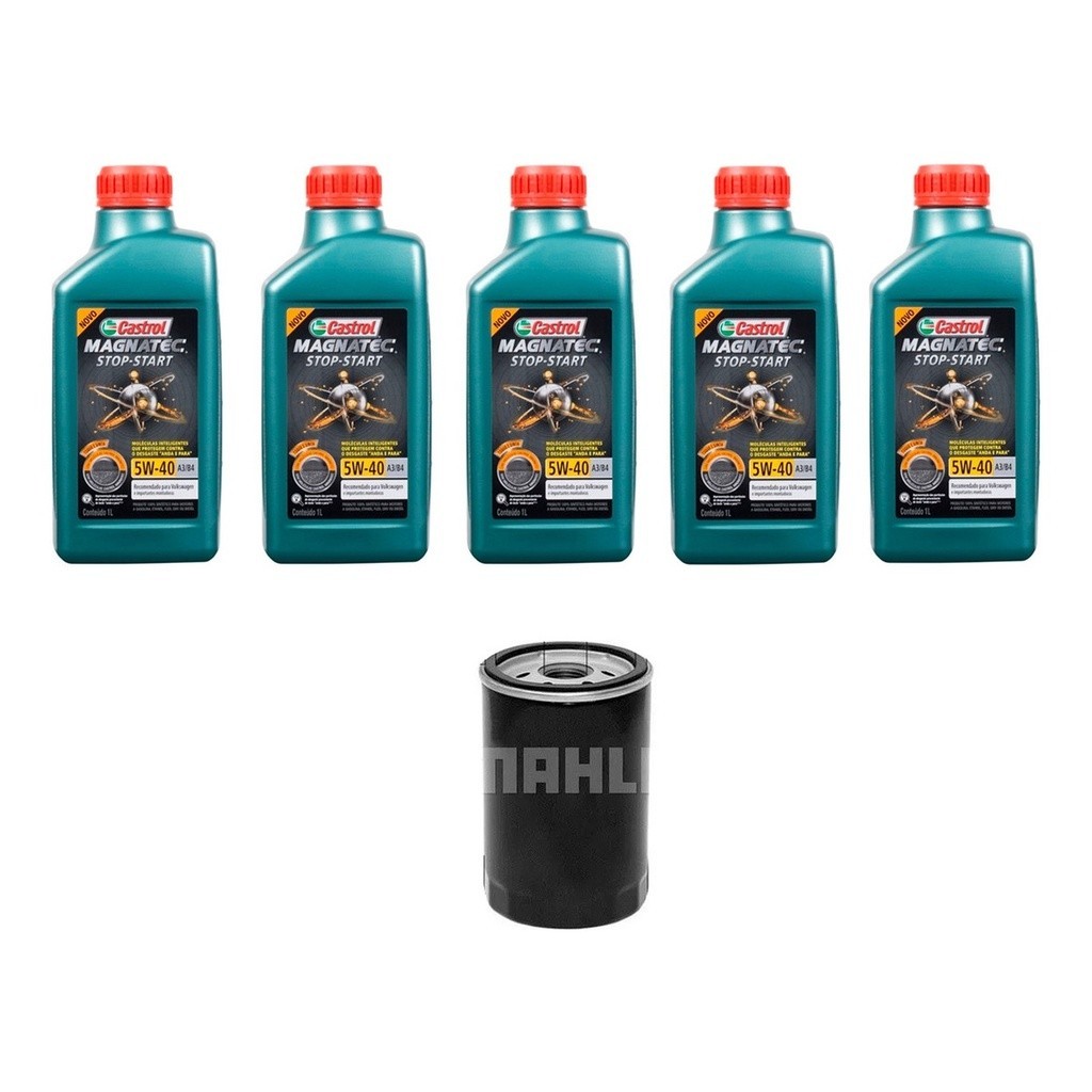 Kit Troca Óleo Castrol 5w40 Gm Vectra 2.4 Flex 2006/2008