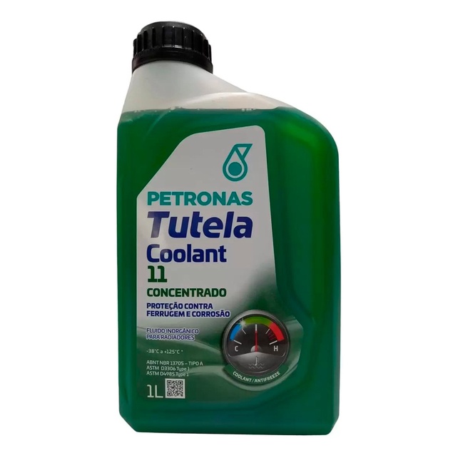ADITIVO FLUIDO RADIADOR PETRONAS COOLANT 11 INORGÂNICO CONCENTRADO VERDE 1L em Oferta na Shopee
