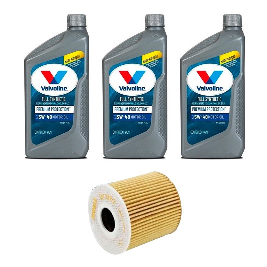 Kit Troca Óleo Valvoline 5w40 Peugeot 206 1.4I 8v 2006/2010 em Oferta na Shopee