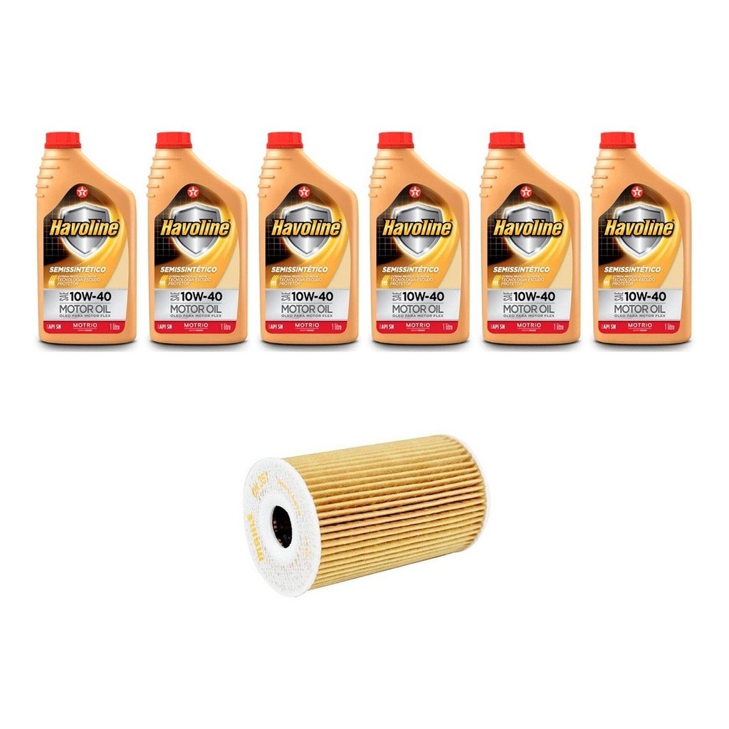Kit Troca Óleo Havoline 10w40 Hyundai Veracruz 3.8 2010/2013