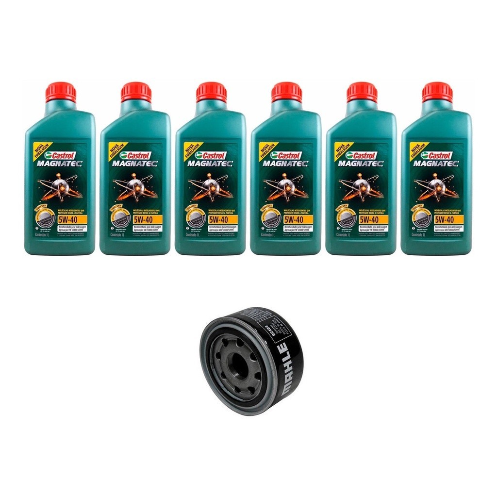 Kit Troca Óleo Castrol 5w40 Gm S10 2.8L Diesel Duramax 2013/