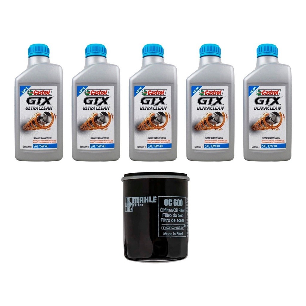 Kit Troca Óleo Castrol 15w40 Pajero Gls Glx Glz 3.5 93/06 em Oferta na Shopee