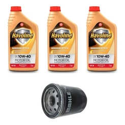 Kit Troca Óleo Havoline 10w40 Fiat 500 1.4 8v Flex 2011/