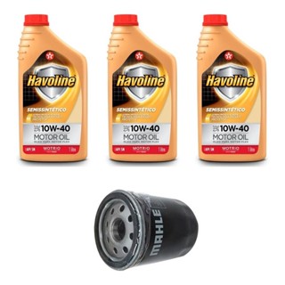 Kit Troca Óleo Havoline 10w40 Fiat 500 1.4 8v Flex 2011/ em Oferta na Shopee