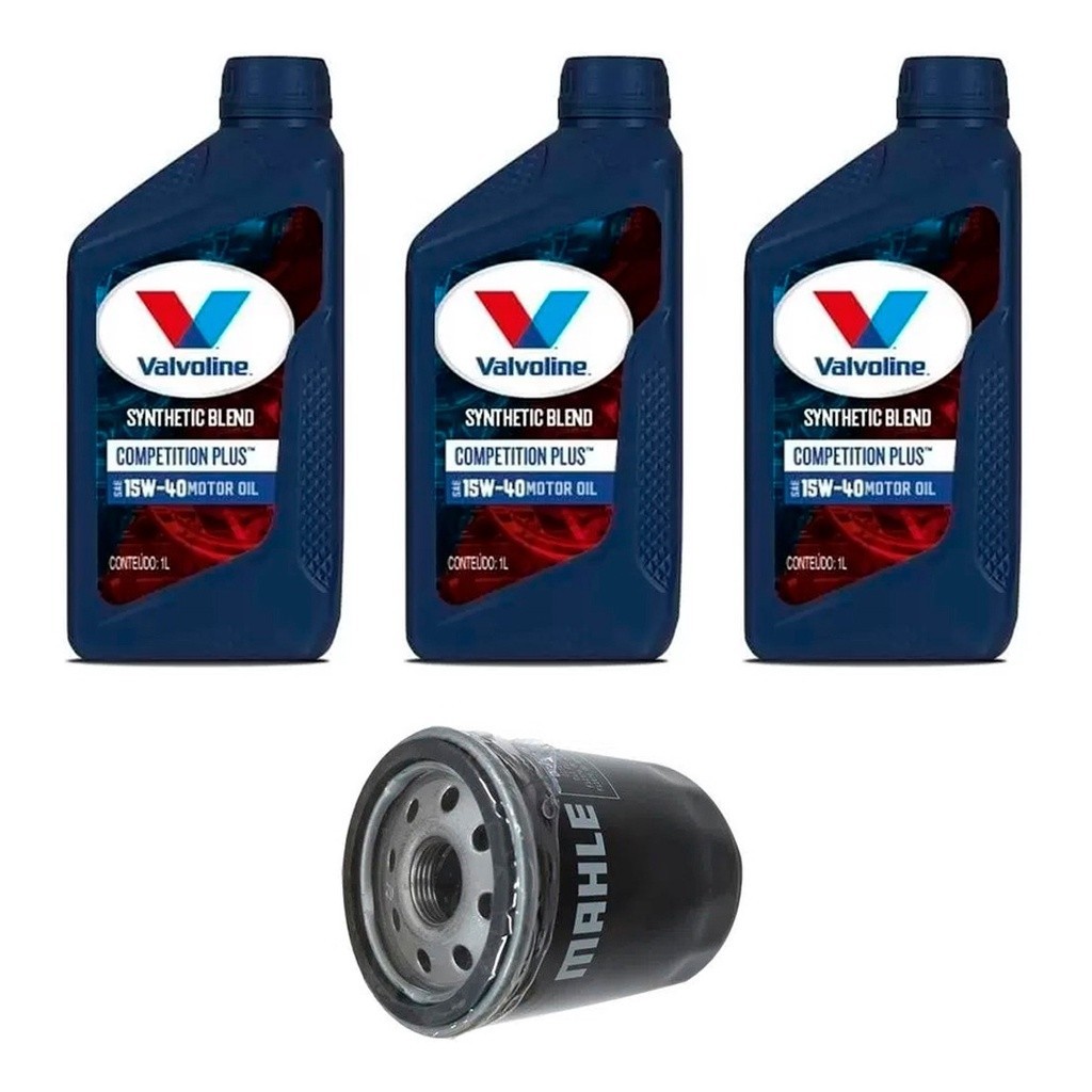 Kit Troca Óleo Valvoline 15w40 Fiat 500 1.4 8V Flex 2011/ em Oferta na Shopee