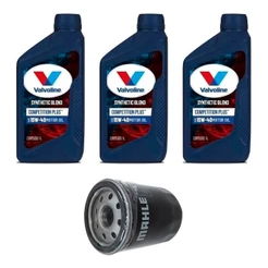 Kit Troca Óleo Valvoline 15w40 Fiat 500 1.4 8V Flex 2011/