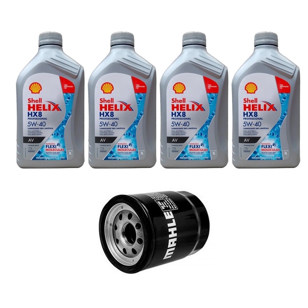 Kit Troca Óleo Shell 10w40 Honda Civic 1.6 16v 1992/2000 em Oferta na Shopee