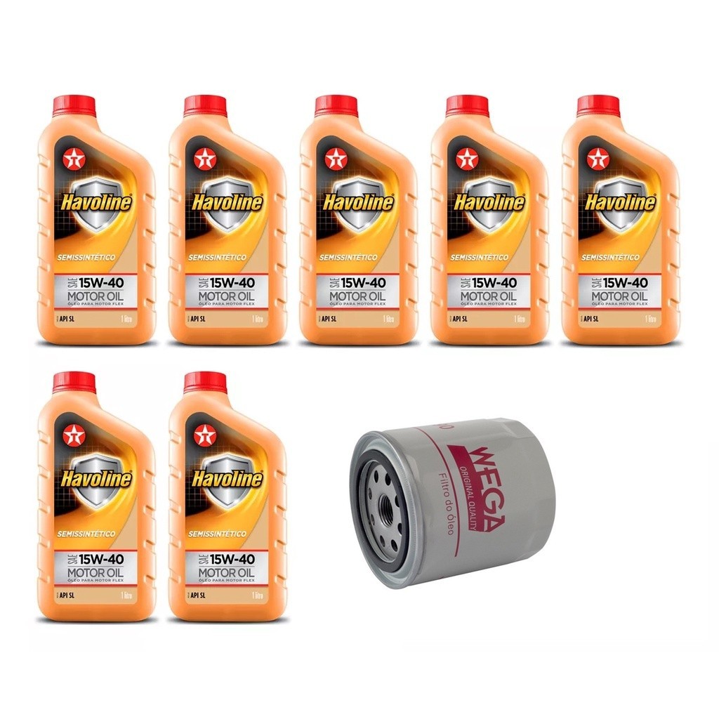 Kit Troca Óleo Havoline 15w40 Ranger 4.0 V6 Gasolina 95/03 em Oferta na Shopee