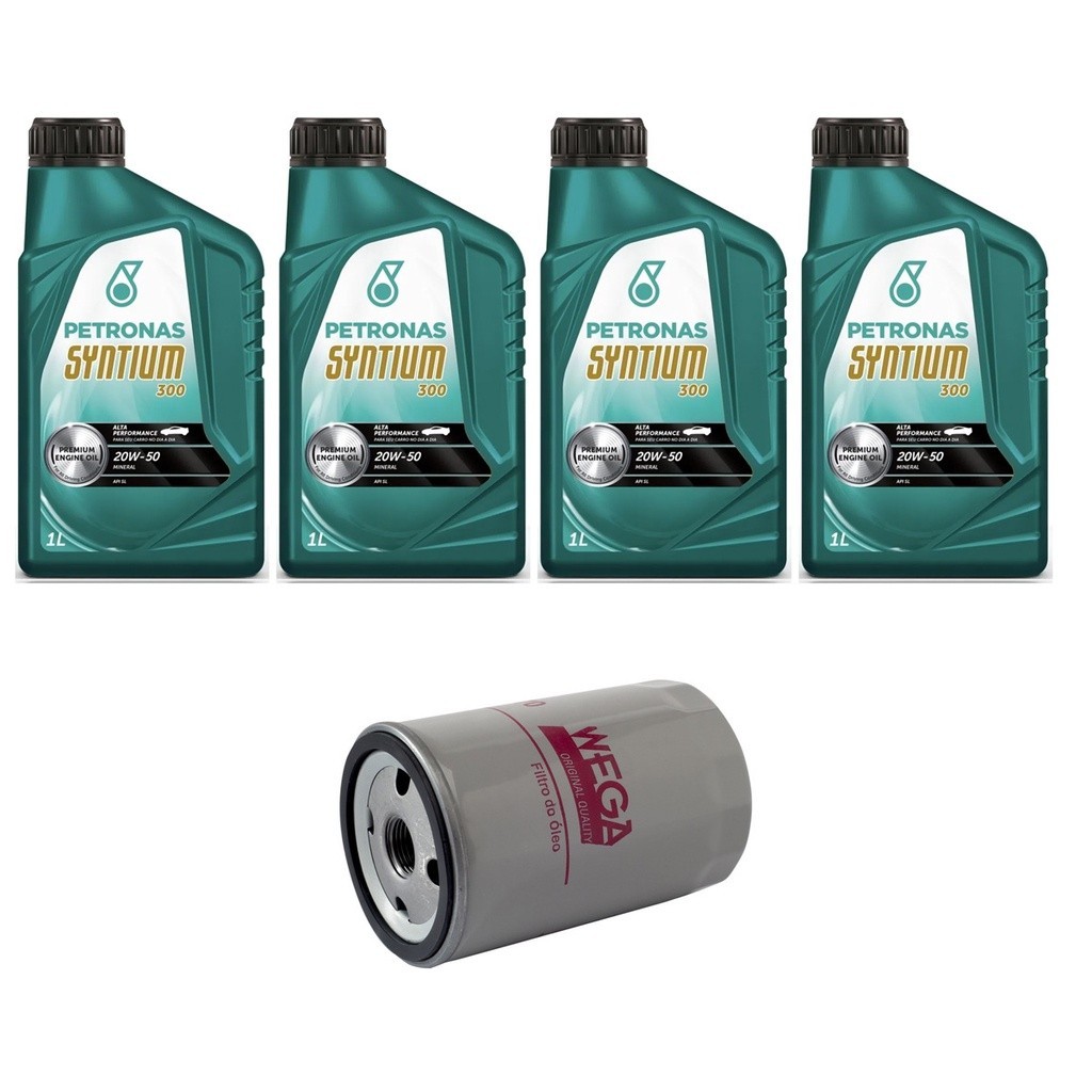 Kit Troca Óleo Syntium 20w50 Vw Golf G3 1.8 2.0 1991/1997 em Oferta na Shopee