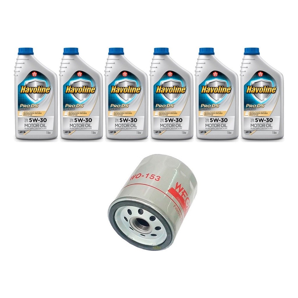 Kit Troca Óleo Havoline 5w30 Volvo Xc60 2.0 T5 2010/2015 em Oferta na Shopee