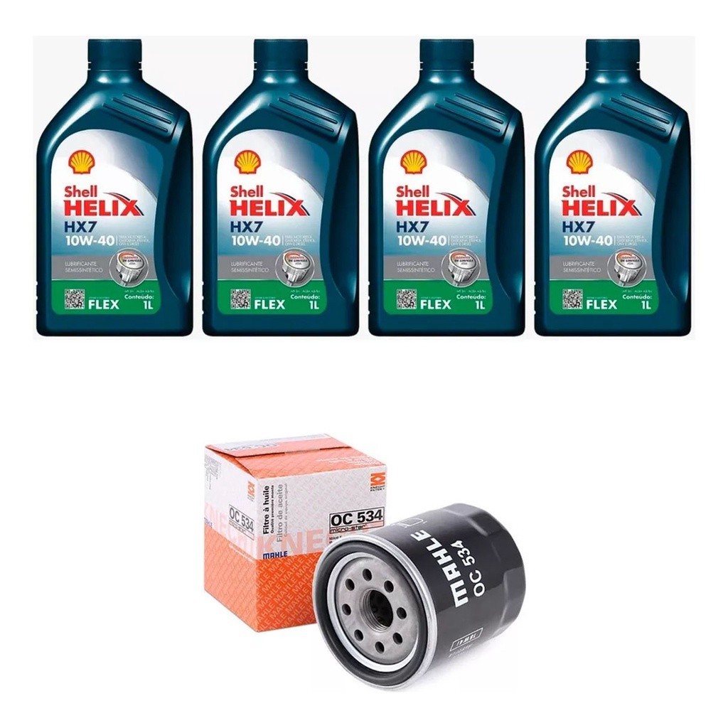 Kit Troca Óleo Shell 10w40 Toyota Corolla 1.8 7afe 1999/2002 em Oferta na Shopee