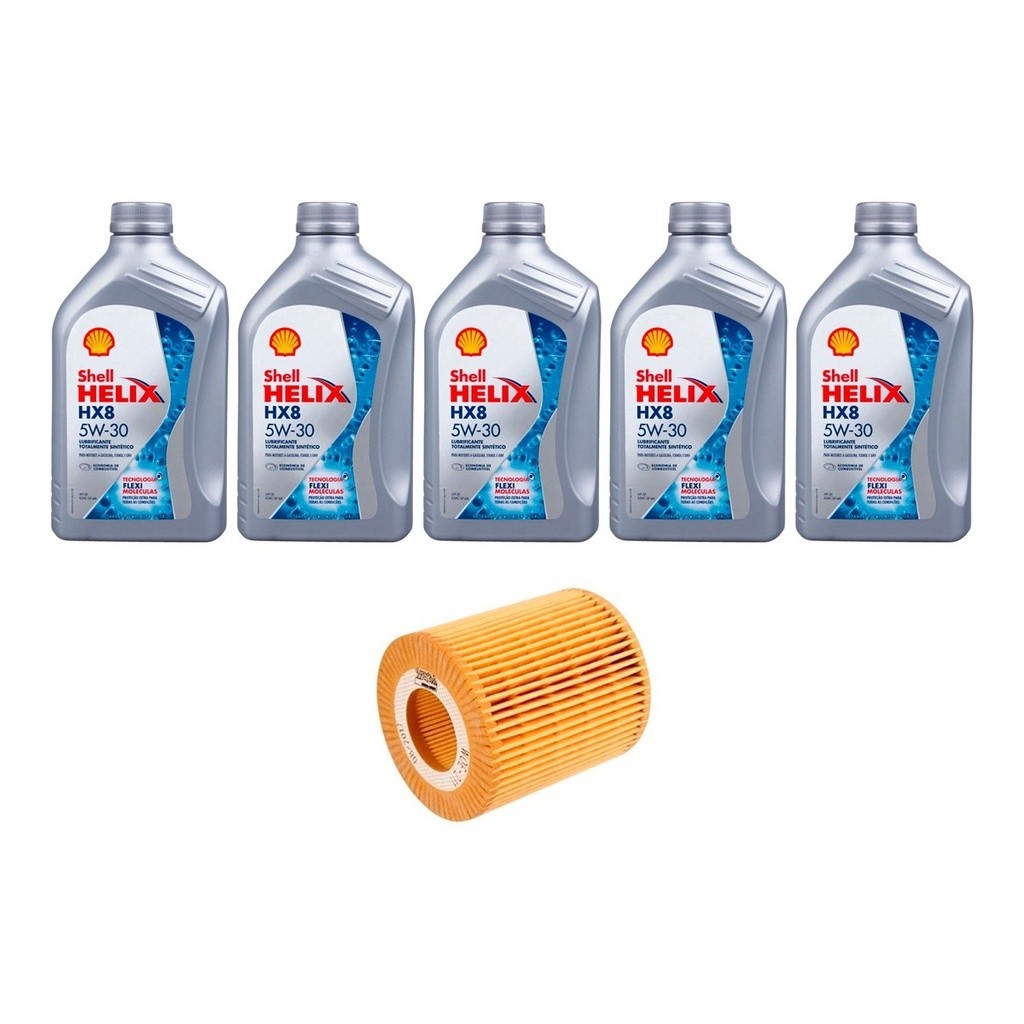 Kit Troca Óleo Shell 5w30 Bmw 118i 120i 2004/2012 em Oferta na Shopee