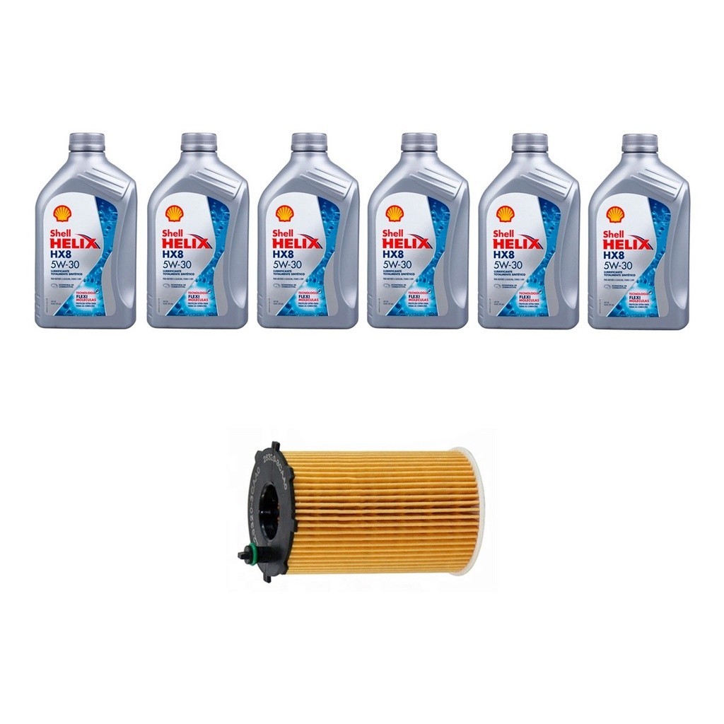 Kit Troca Óleo Shell 5w30 Hyundai Azera 3.0 V6 2011/ em Oferta na Shopee