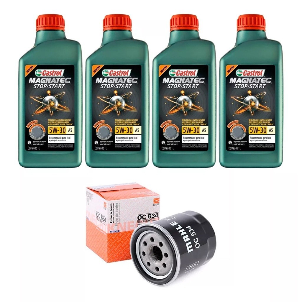 Kit Troca Óleo Castrol 5w30 Toyota Yaris 1.3 1.5 2018/ em Oferta na Shopee