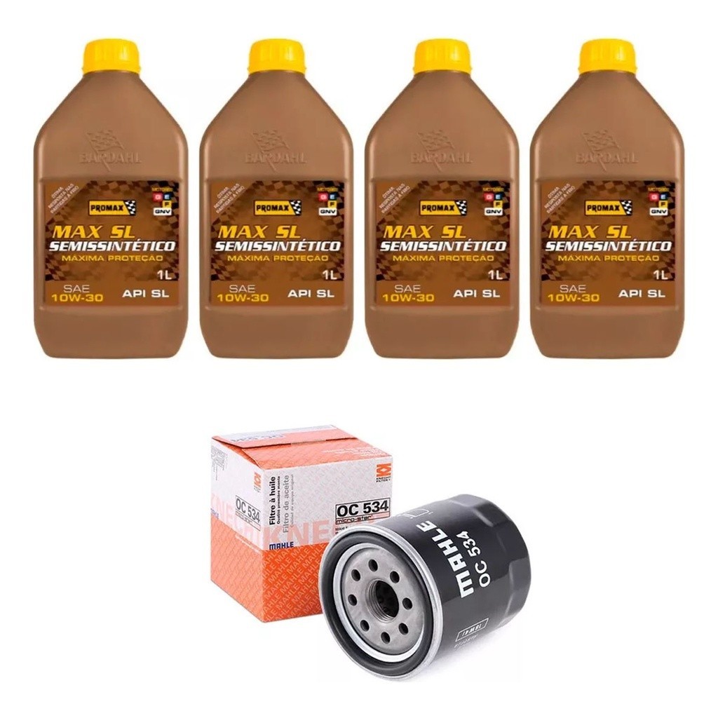 Kit Troca Óleo Bardahl 10W30 Toyota Corolla 1.8 7AFE 92/02 em Oferta na Shopee